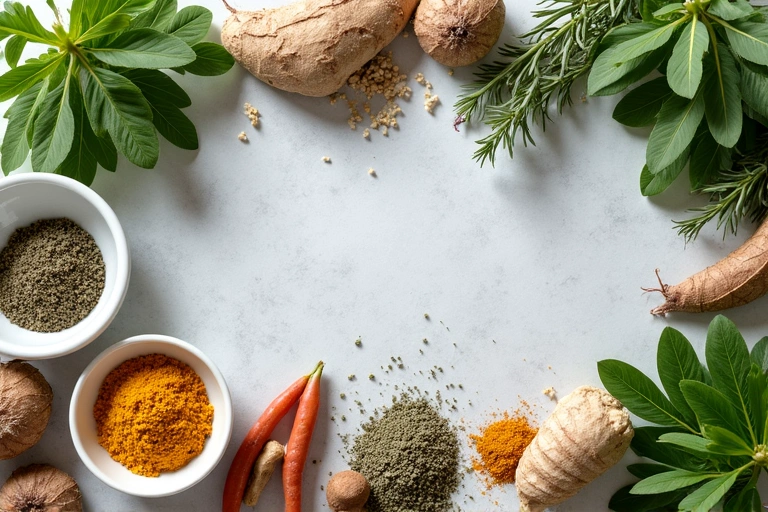 Ingredientes naturales de alta calidad y un entorno de laboratorio moderno y limpio